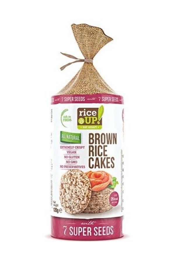 RİCE UP Super Seeds Brown Rice Cake 120 Gr