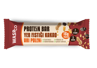 WASP Arı Poleni - Yer Fıstığı - Kakao Protein Bar 50g